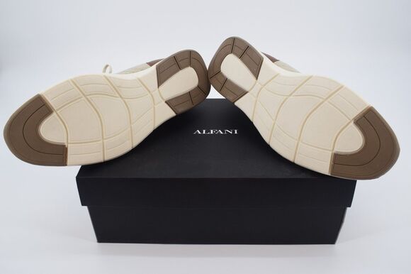Alfani Lambertt Knit Sneakers Mens 10.5 Hummus Beige Brown Casual Shoes New/Box main image 9